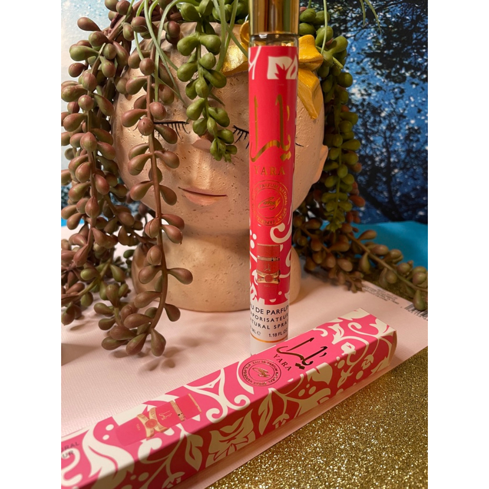 Women's Beautiful Pink Orange Lipstick & Lip Gloss Set & Yara Perfume Spray - Picture 3 of 7